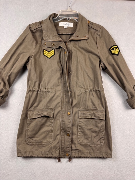 Sebby Jackets & Blazers - Sebby Utility Military Army Green Jacket Patches, Women’s Medium Zipper Snaps